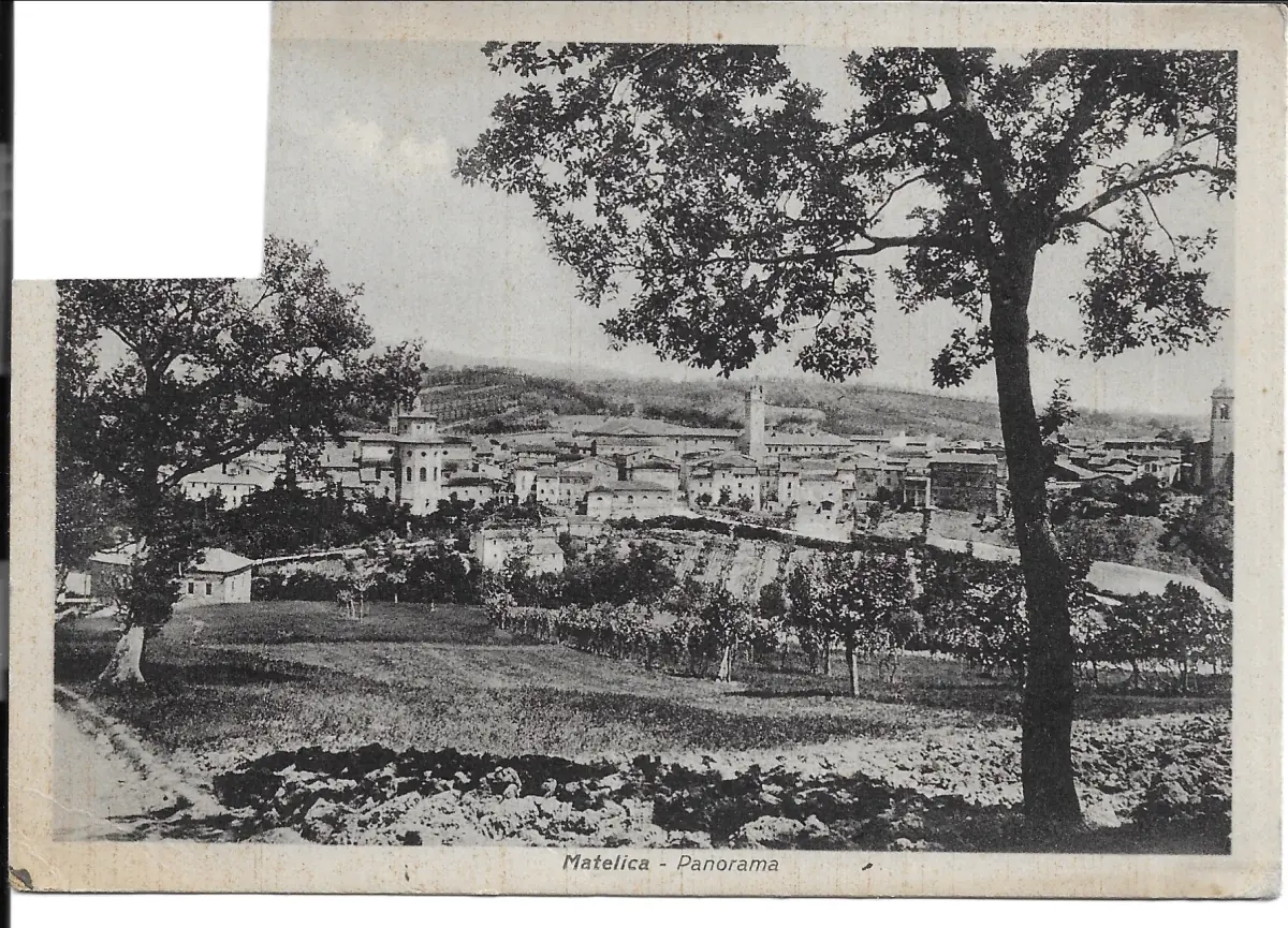 Una cartolina di Matelica del 1929