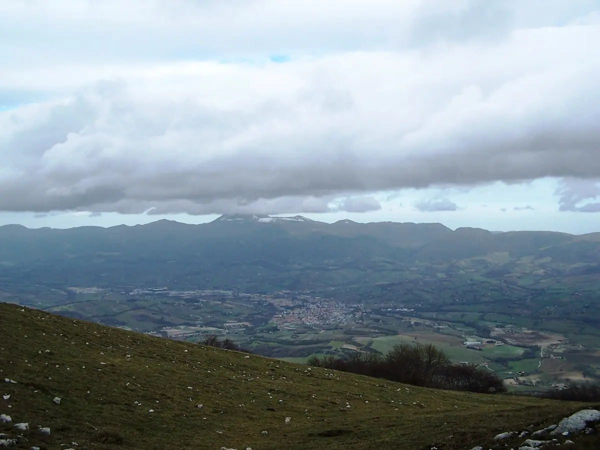 La valle intorno a Matelica vista dalle colline